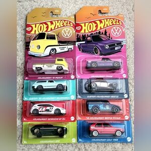 Hot Wheels Volkswagen Complete Set of (8) Cars Walmart Exclusive